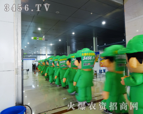 農(nóng)資網(wǎng)的氣模寶寶在展會現(xiàn)場形成了一道美麗的風景線
