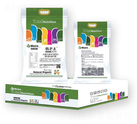 大量元素水溶肥料14-6-40+TE-韓老太-富爾科技