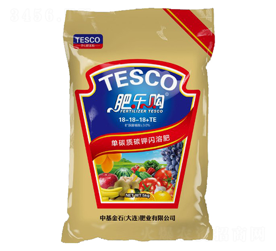 單碳質(zhì)碳鉀閃溶肥18-18-18+TE-肥樂(lè)購(gòu)-中基金石
