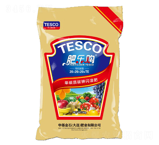 單碳質(zhì)碳鉀閃溶肥20-20-20+TE-肥樂購-中基金石