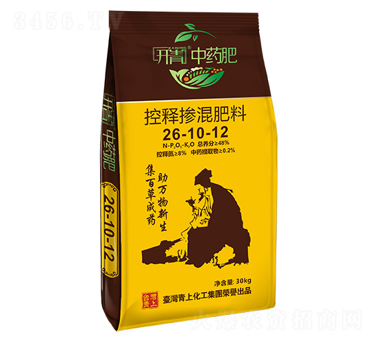控釋摻混肥料26-10-12-開(kāi)青中藥肥-青上化肥