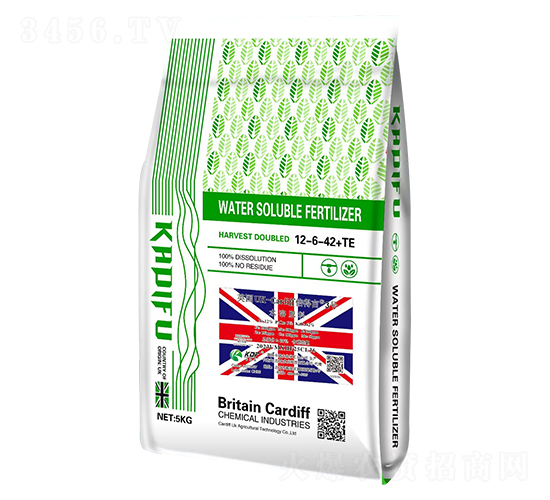 英國UK-Cardiff倍得畝3號水溶肥料12-6-42+TE-卡迪夫