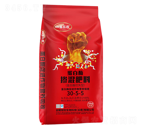 蛋白酶摻混肥料30-5-5-紅太陽(yáng)