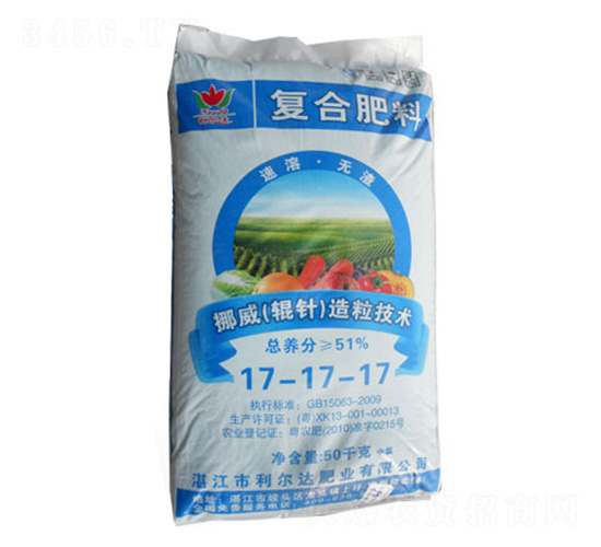 輥針造粒復(fù)混肥料17-17-17-利爾達(dá)肥業(yè)